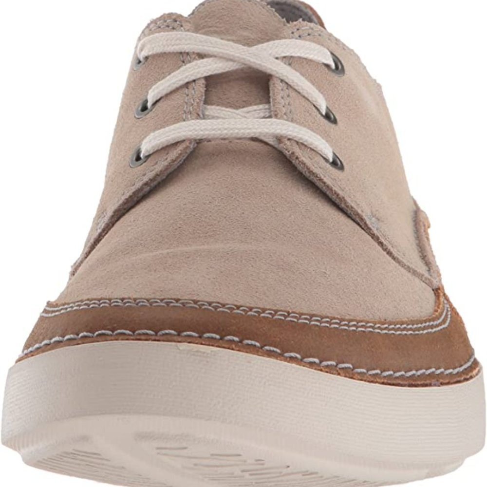 Collection by Clarks Gosler Edge Sand Contrasting Colors Suede Canvas Me… - Picture 2 of 16